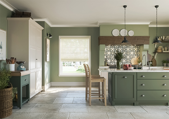 Sahara Voile, Metallic Cream - Twist&Fit Roman Blind - Image 8